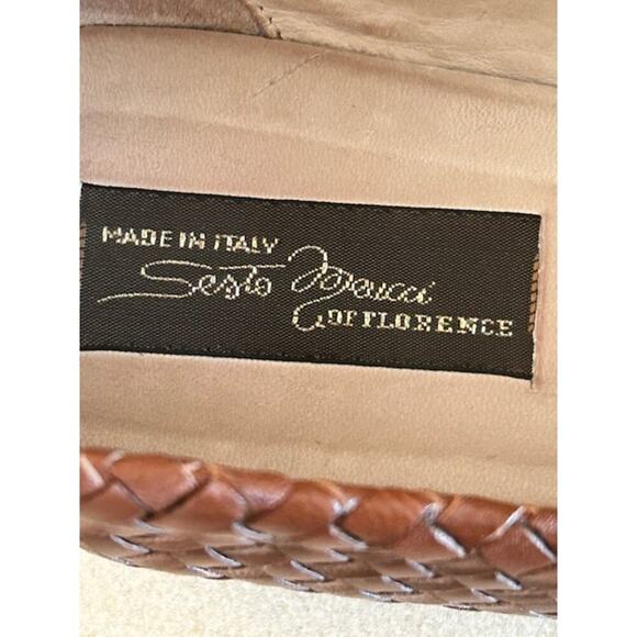 Sesto Meucci Deva Woven Leather Loafers Flats 8.5 M - Picture 6 of 10